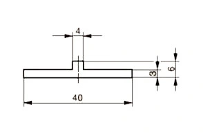 Профиль с утолщением 40 x 6